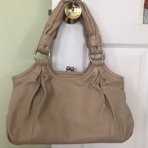 Coach beige color purse